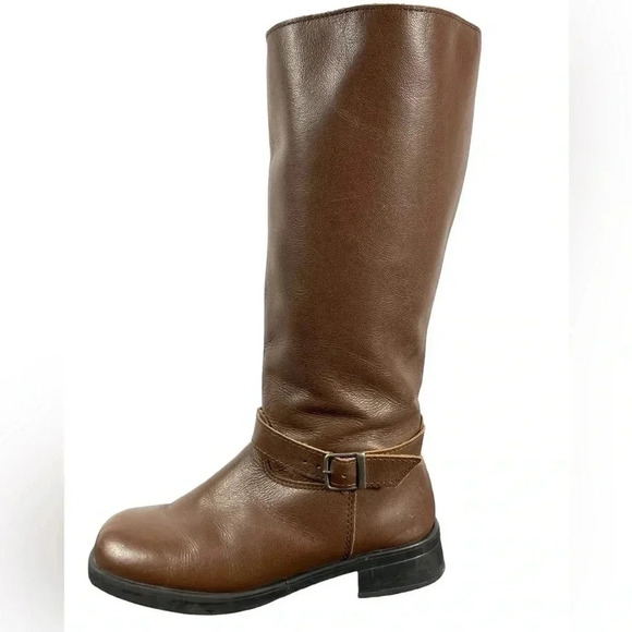 💥HOST PICK💥 Martino Brown Leather Tall Boots Made In Quebec Size 6 - Picture 2 of 8